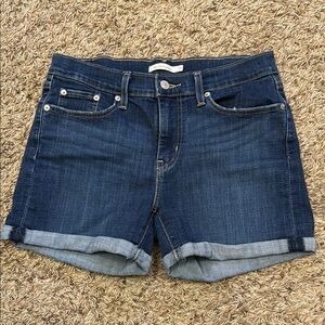 Levi's Classic Blue Denim Shorts